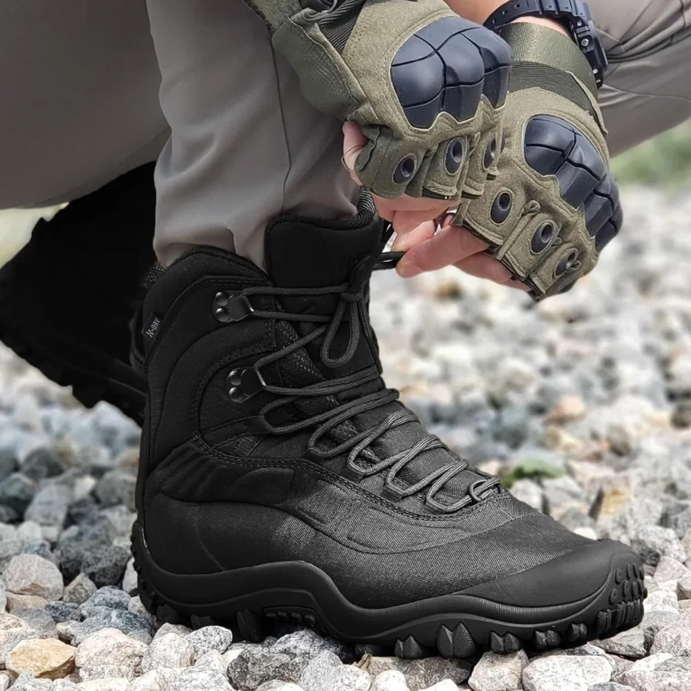 Men's Tactical Boots 8'' Mid Combat Boots Waterproof Military Boots